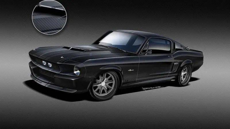 ?采用碳纖維塑料車(chē)身的1967 Shelby GT500CR 野馬汽車(chē)